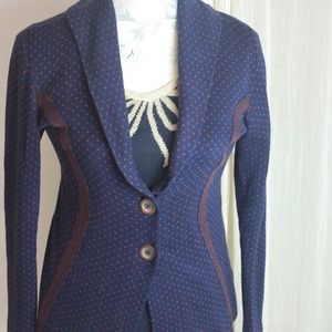 Anthropologie Rosie Netra Navy Jacket - S